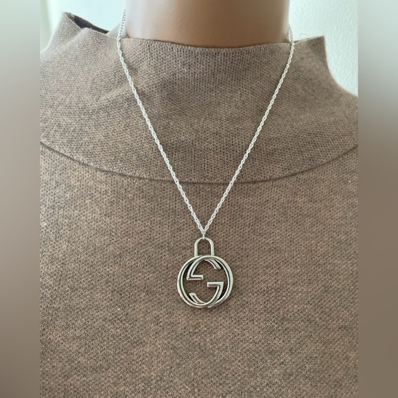 Gucci GG Medium Logo Necklace - Picture 1 of 3